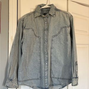 Wild Fable Denim Pearl-snap Shirt